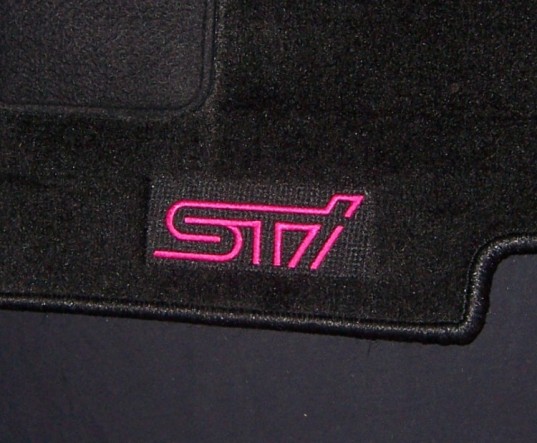 Genuine Black STi Floor Mats