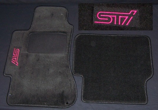 Genuine Black STi Floor Mats