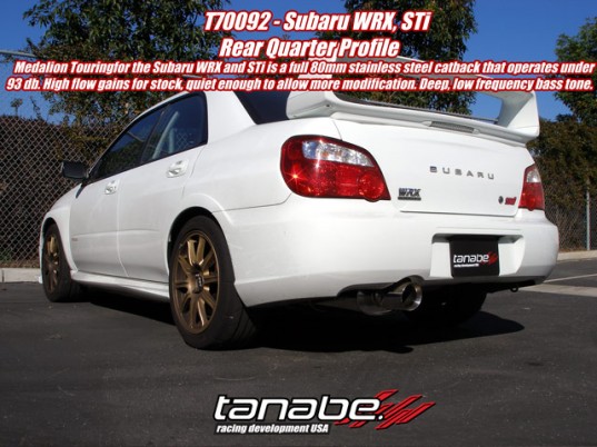 Tanabe Medalion Touring Catback Exhaust