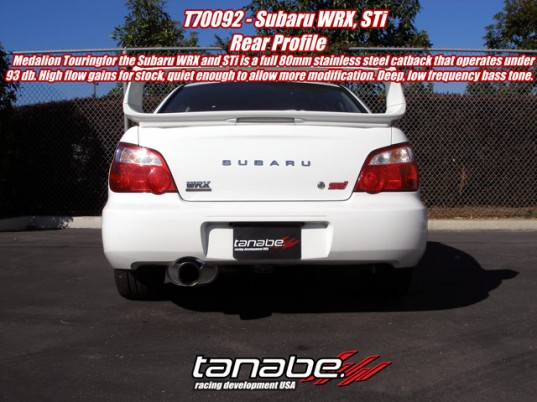 Tanabe Medalion Touring Catback Exhaust