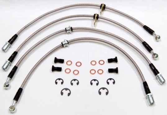 Techna-Fit Stainless Steel Brake Line Kit 04-07 STi