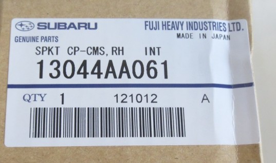 Genuine OEM Subaru RH Intake Camshaft Gear Sprocket Impreza WRX EJ205 2.0L